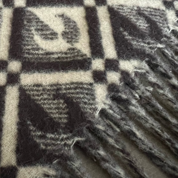 NWT Marine Serre Brown Wool Scarf - Picture 3 of 10